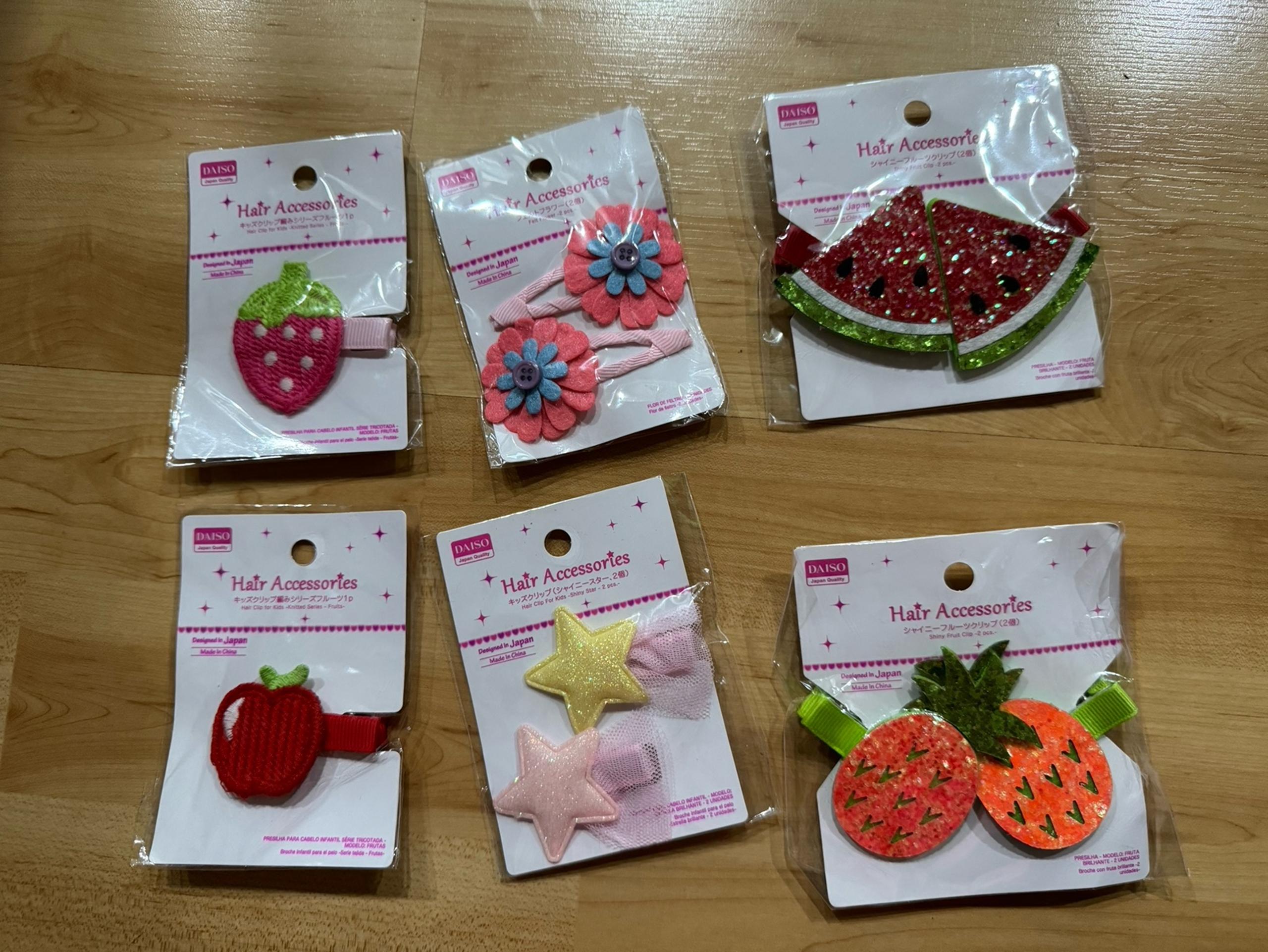 New Daiso hair clips from Japan