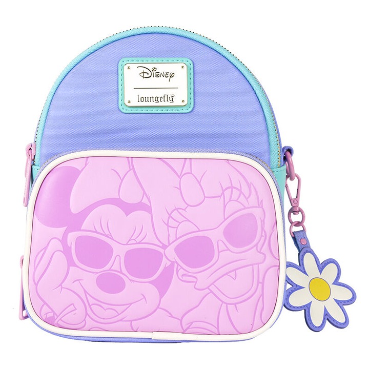 Daisy Duck 85th Anniversary Daisy Duck & Minnie Mouse Convertible Mini Backpack.