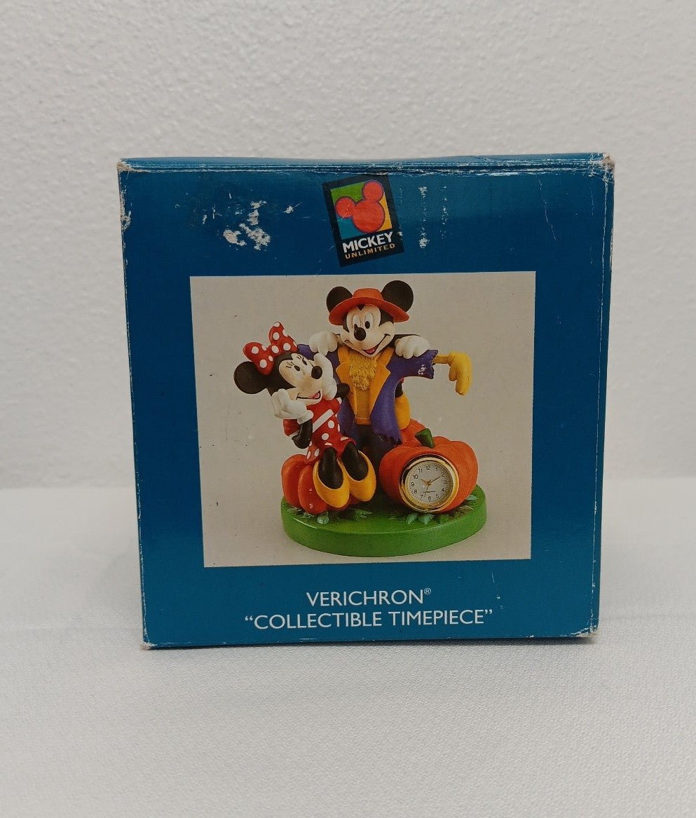 Vintage Mickey & Minnie Mouse Verichron collectible timepiece