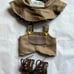 Popmart Labubu Doll 3 PCs Greenish Brown Outfit / Bucket Hat Overall Boots SET