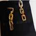 Eddie Borgo Supra Link Earrings 12k Gold Vermeil