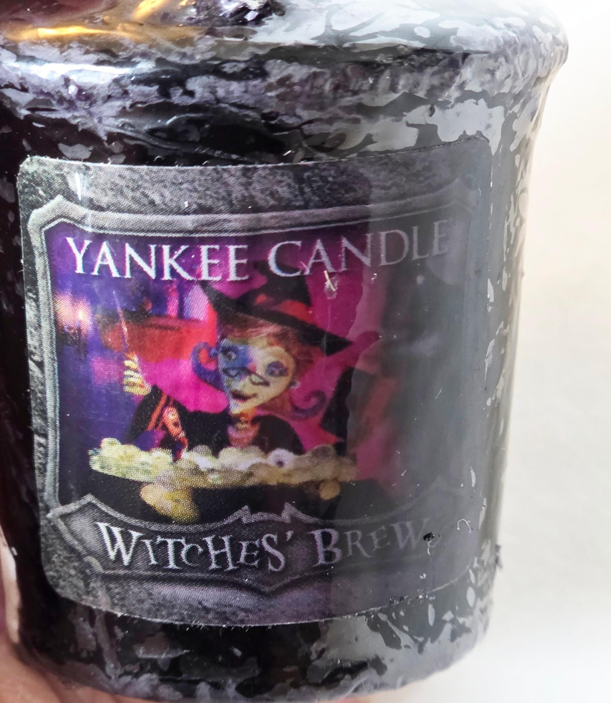 Yankee Candle WITCHES BREW (3) Votive Sampler Three Votives Halloween HTF Label