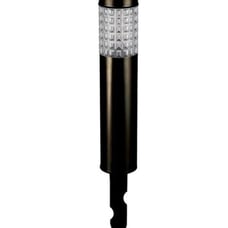 Living Accents Black Solar Powered LED Bollard Light - Case Pack of 15