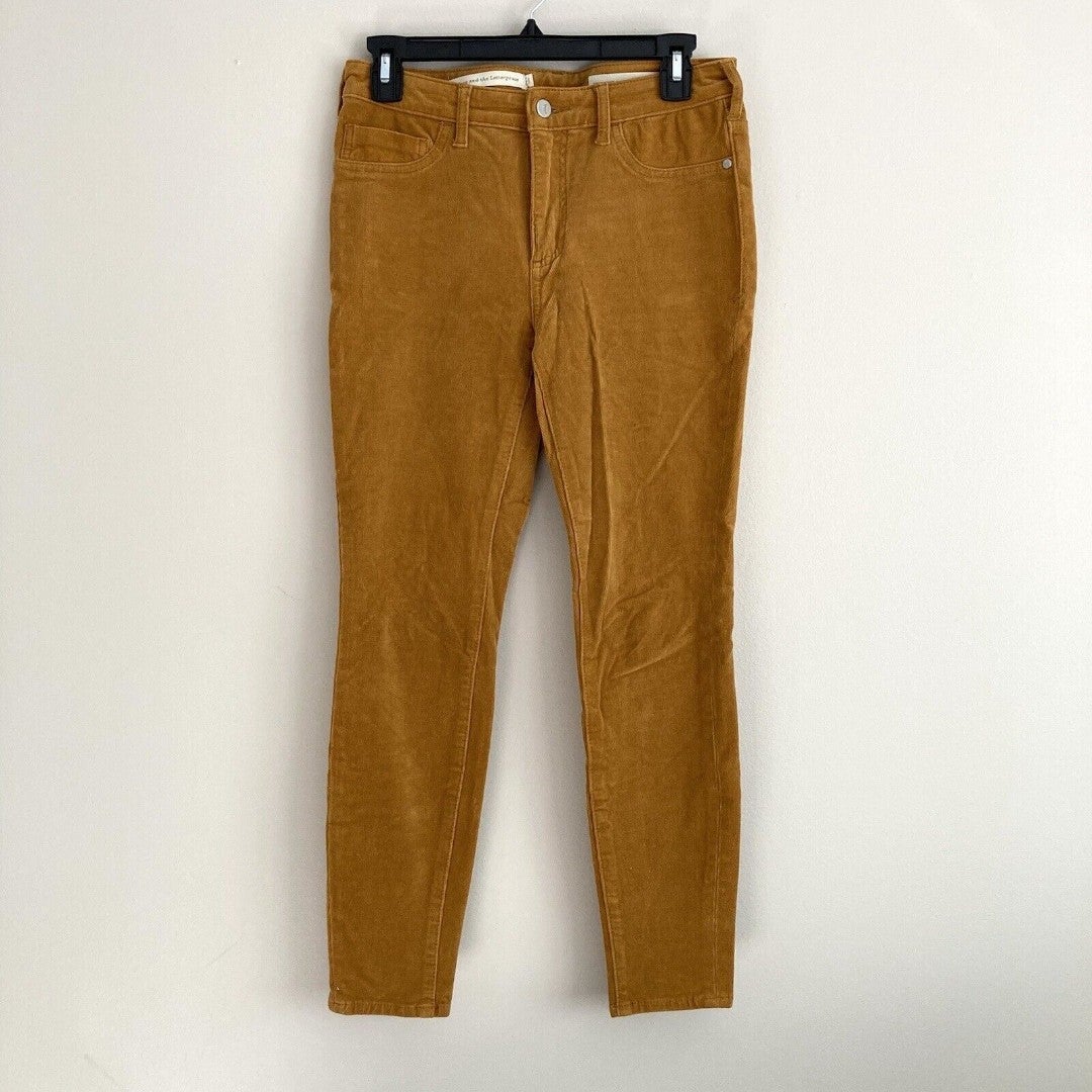 Pilcro and the Letterpress Anthropologie Corduroy High Rise Skinny Jeans Sz 27 P