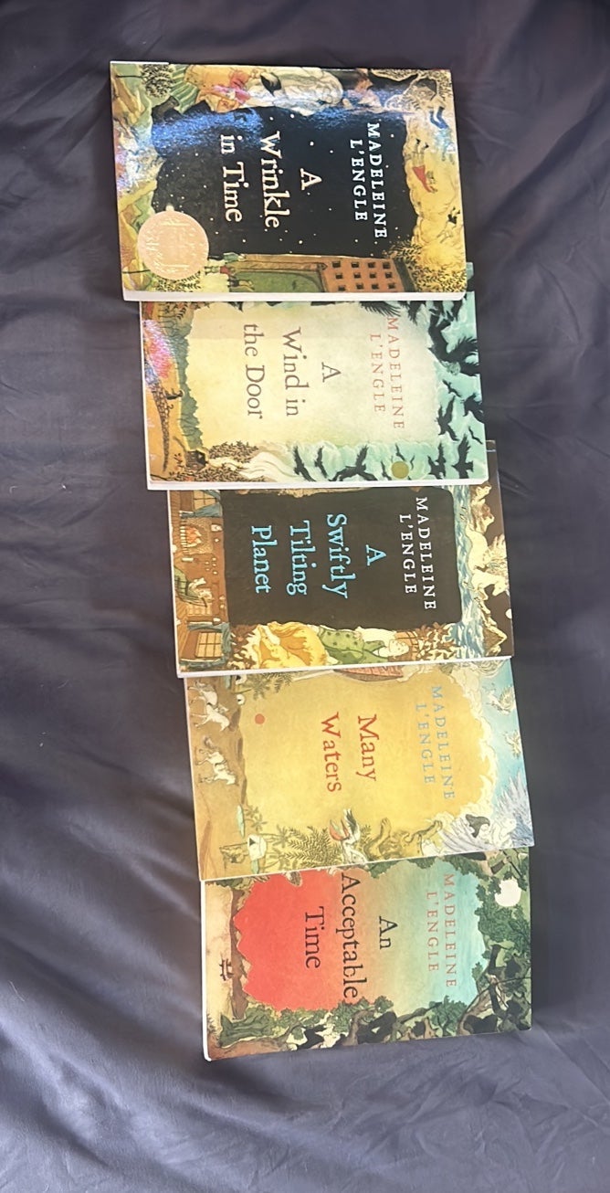set of 5 books by madeleine l’engle