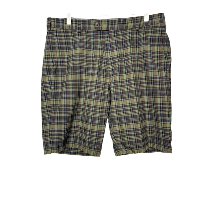 Brooks Brothers Men’s 10.5 in Plaid Bermuda Madras Shorts 100% Cotton Size 36