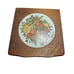 Goodwood Vintage Wood Cork Coasters Fruit Flowers 6 Coaster Set Mid Century