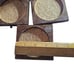 Goodwood Vintage Wood Cork Coasters Fruit Flowers 6 Coaster Set Mid Century