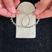 Sterling Silver And Bronze Hoop Earrings size Large