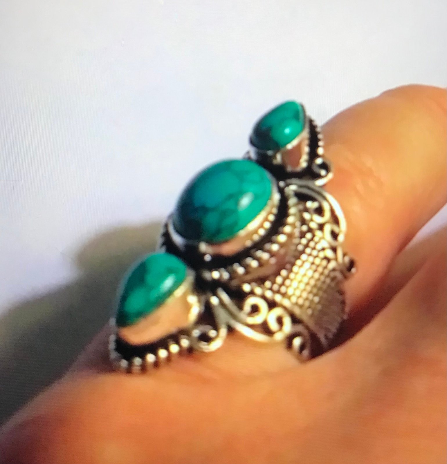 Turquoise 925 Sterling Silver Ring