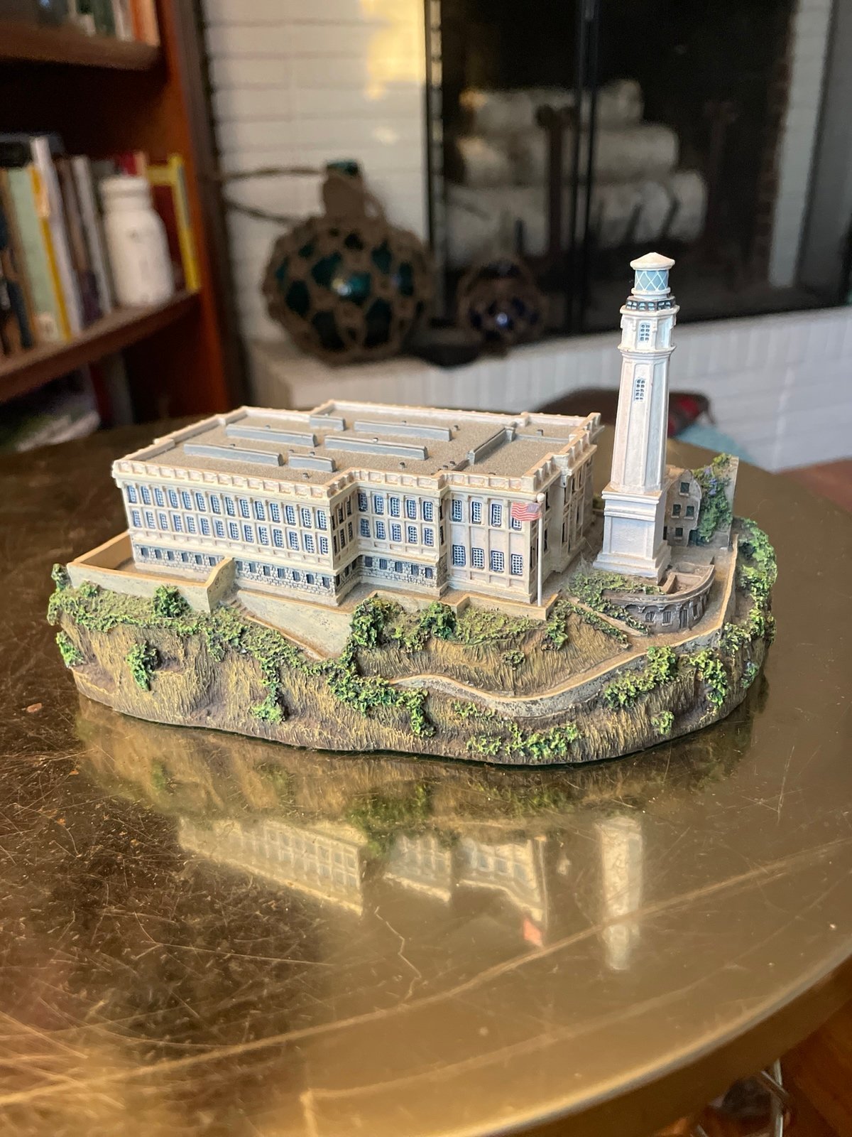 Vintage Alcatraz Island Lighthouse Paperweight San Francisco Bay Mint 1970s