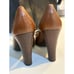 BCBGirls Women's Brown Patent Leather Oxford Heels Size 7 Y2K