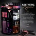 The Perfect Cosmetic Organizer for Bedroom Dresser or Vanity Countertop. (Black)