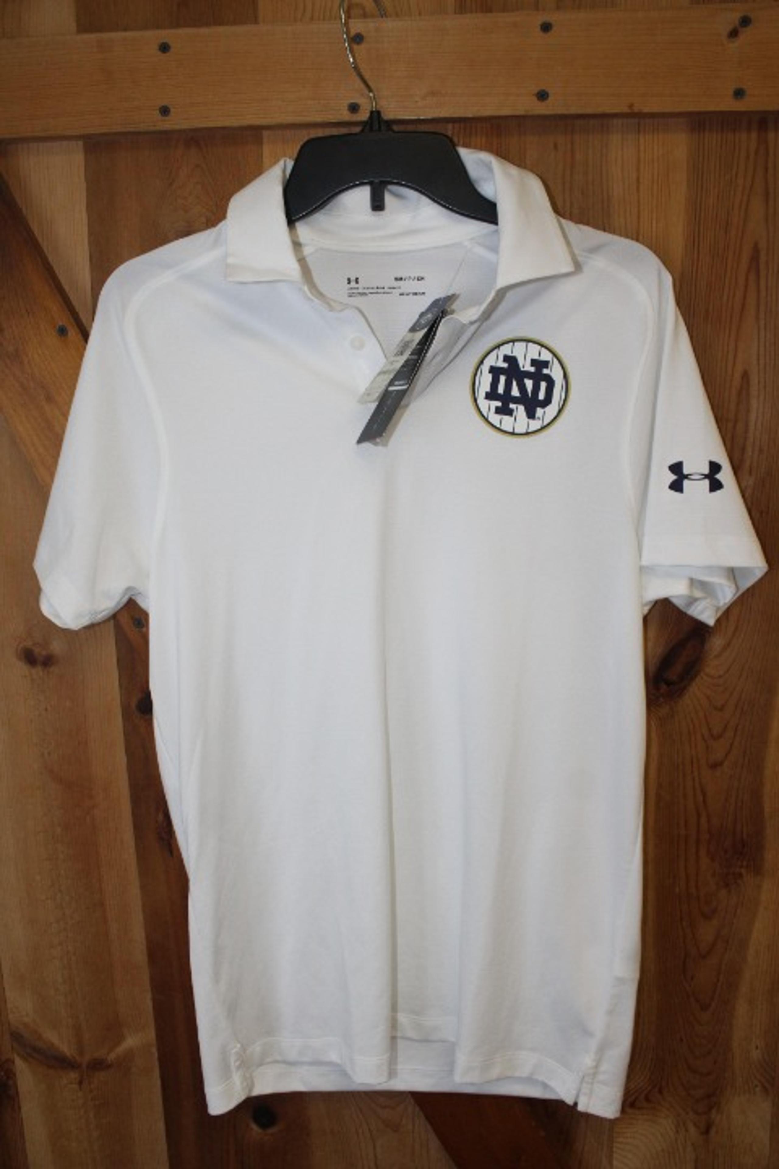 Notre Dame Fighting Irish ~ Under Armour Golf Polo Shirt ~ Men's Small