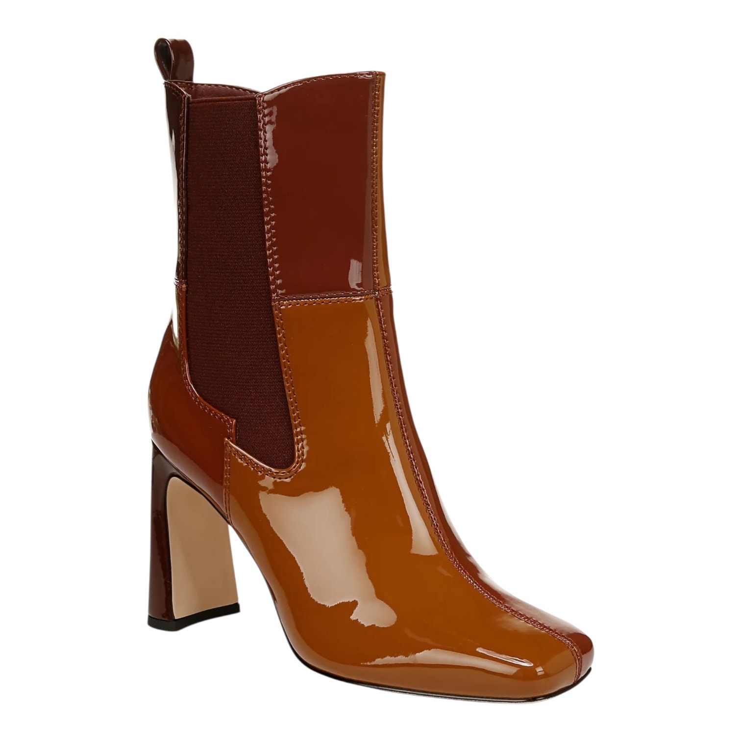 Circus NY Women's Elle Patchwork High Heel Dress Booties Brown Size 10