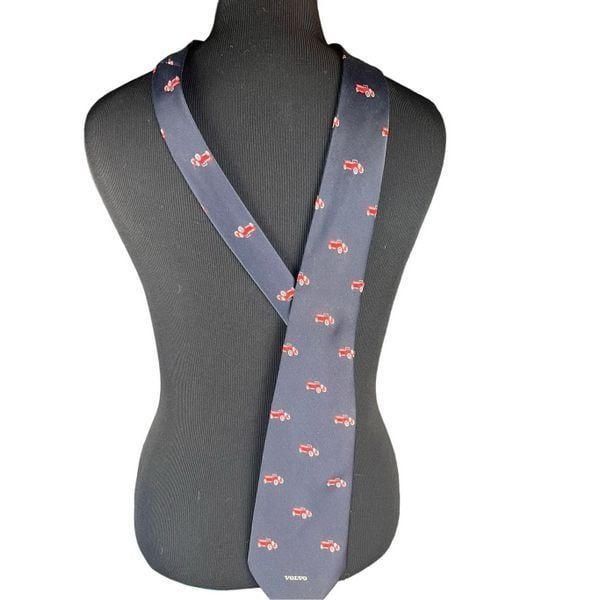 Volvo specialty made Swedish design car logo blue red neck tie car dealer