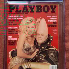Dan Aykroyd & Pamela Anderson Playboy Magazine Cover; August 1993