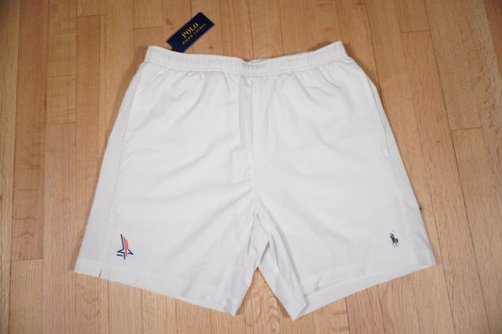 Polo Ralph Lauren Shorts Polyester Elastane Size M White Brand New
