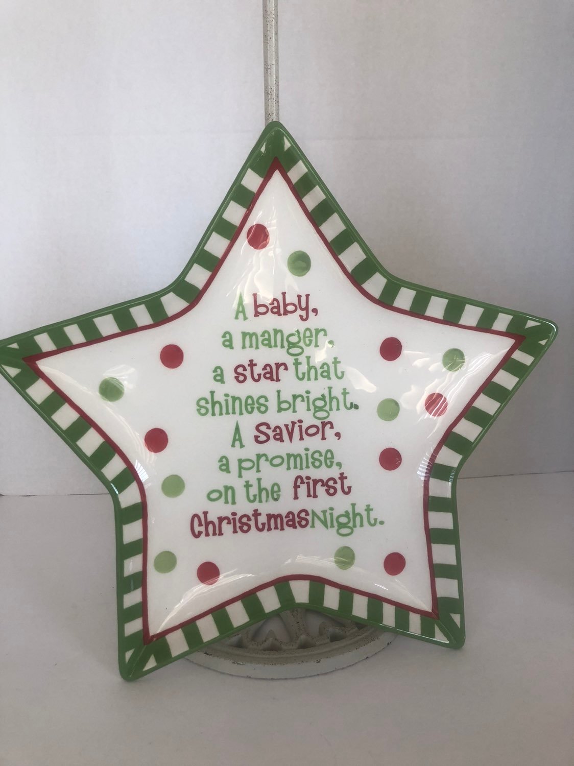Nauvoo House Christmas Star Serving dish/decor