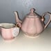 Baby pink Arlington Teapot and creamer