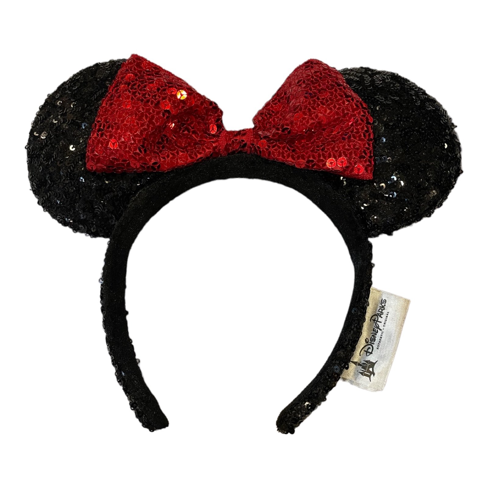 gorgeous Disney Parks Black Sequin Red Bow Minnie Mouse Ears Headband Women gorgeous Disney Parks Black Sequin Red Bow Minnie Mouse Ears Headband Women