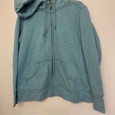 Carhartt youth fleece lined zip hoodie jacket embroidered logo front XL 14/16