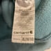 Carhartt youth fleece lined zip hoodie jacket embroidered logo front XL 14/16