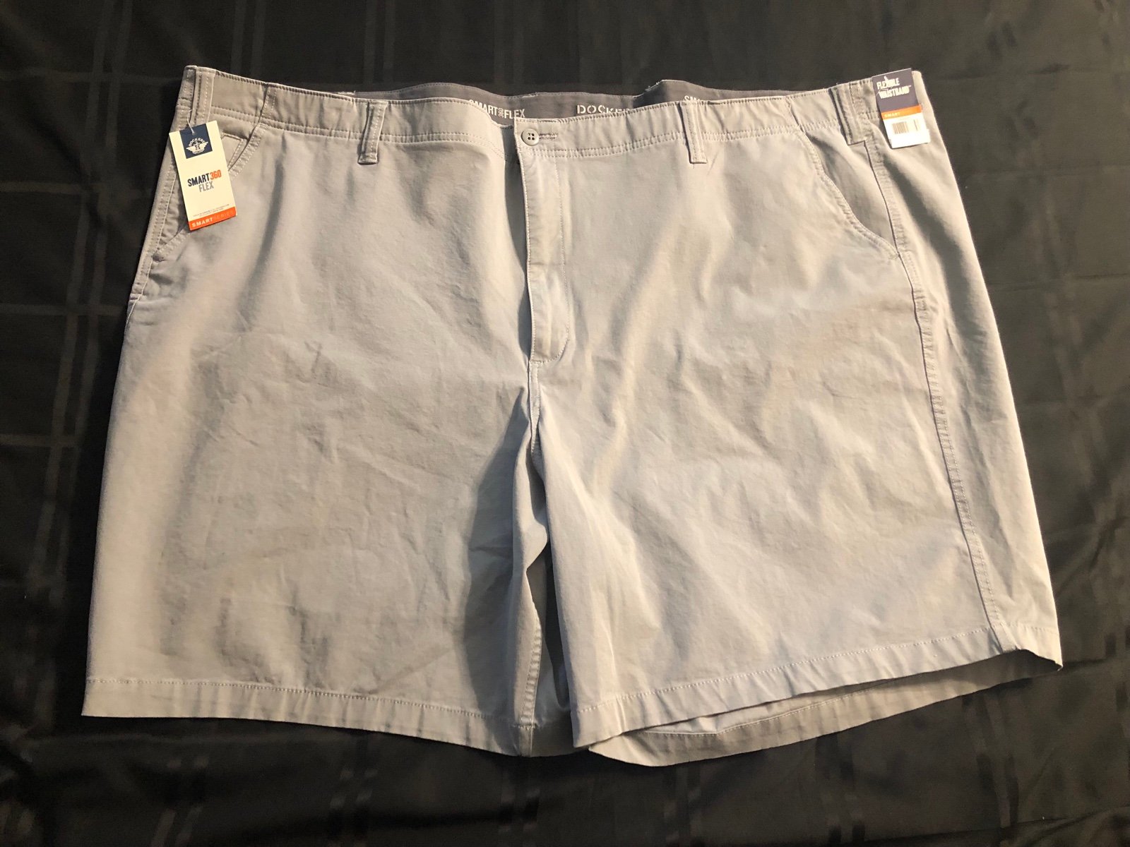 Dockers Big & Tall Men's Shorts Smart 360 Flex Stretch Gray Shorts Size 60