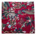 6 Pottery Barn Napkins Spice Route Chinoiserie Red Elephant Camel Peacock India