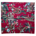 6 Pottery Barn Napkins Spice Route Chinoiserie Red Elephant Camel Peacock India