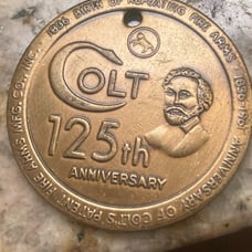 Colt 125th anniversary coin 1961