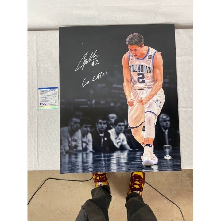 Collin Gillespie autographed 16x20 inscribed Go cats! signed Villanova PSA COA