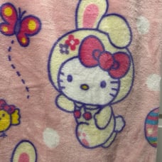 Hello Kitty Pink Bunny Easter blanket