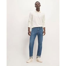 Everlane The Selvedge Straight fit Jean Inkwell Blue Organic Cotton Size 35 x 32
