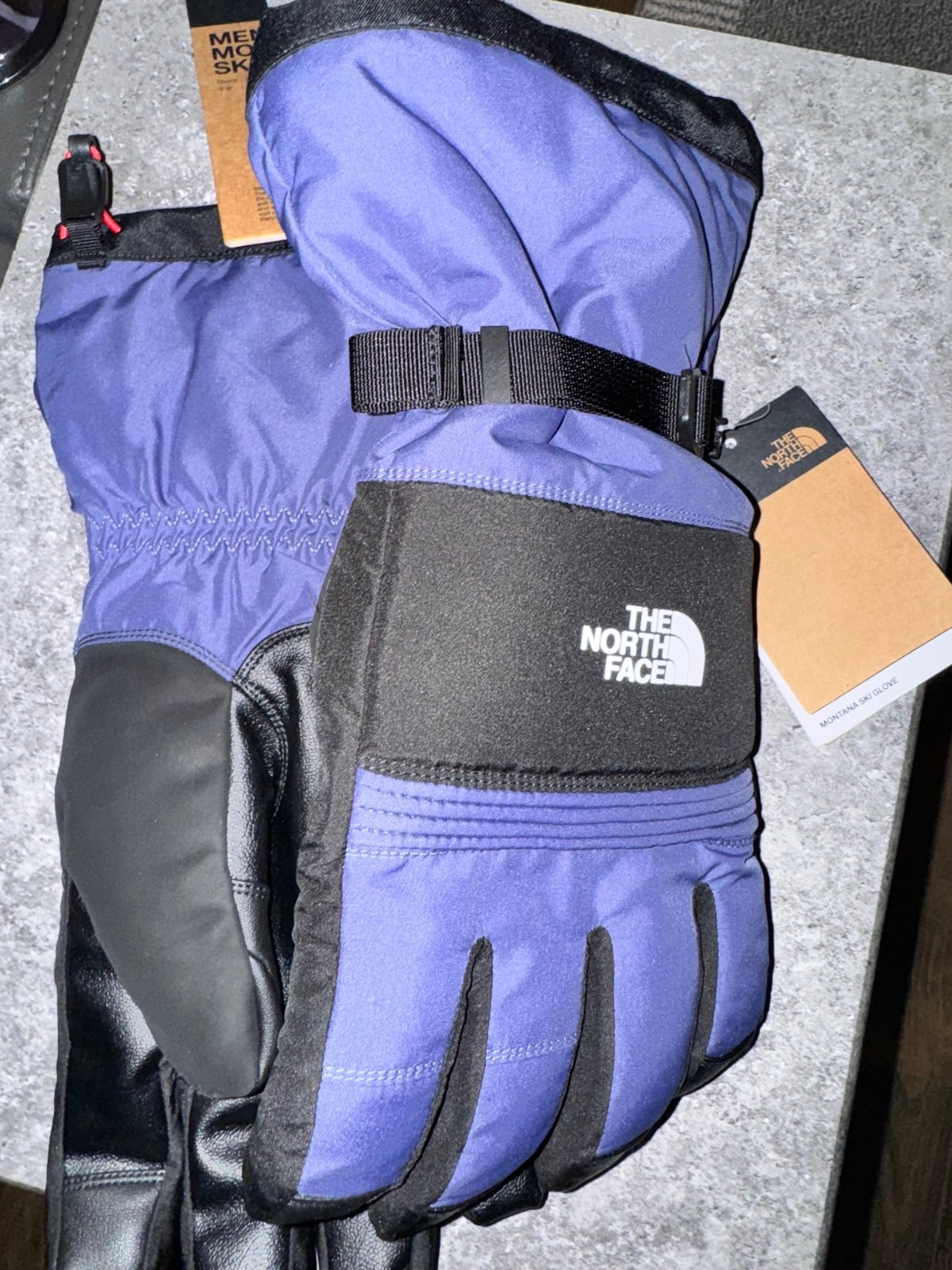 The North Face Men's Montana Ski Glove Utility Blue Black XXL NWT 65.00