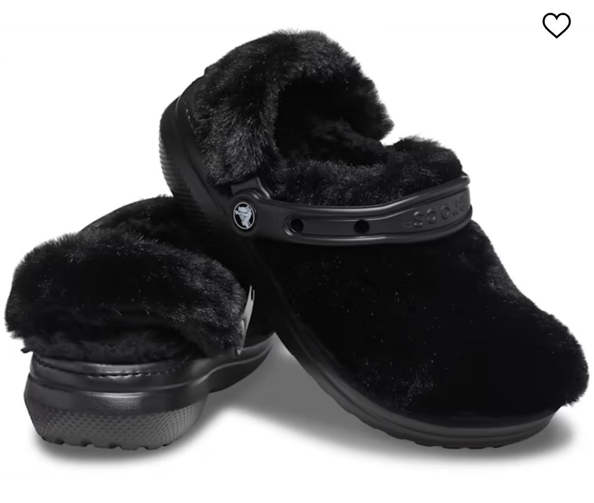 NWT Crocs CLASSIC FUR SURE Clogs Size 7 Item #207303