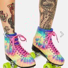 *NEW* Tie Dye Roller Skates COSMIC Retro 70s Hippie Skates