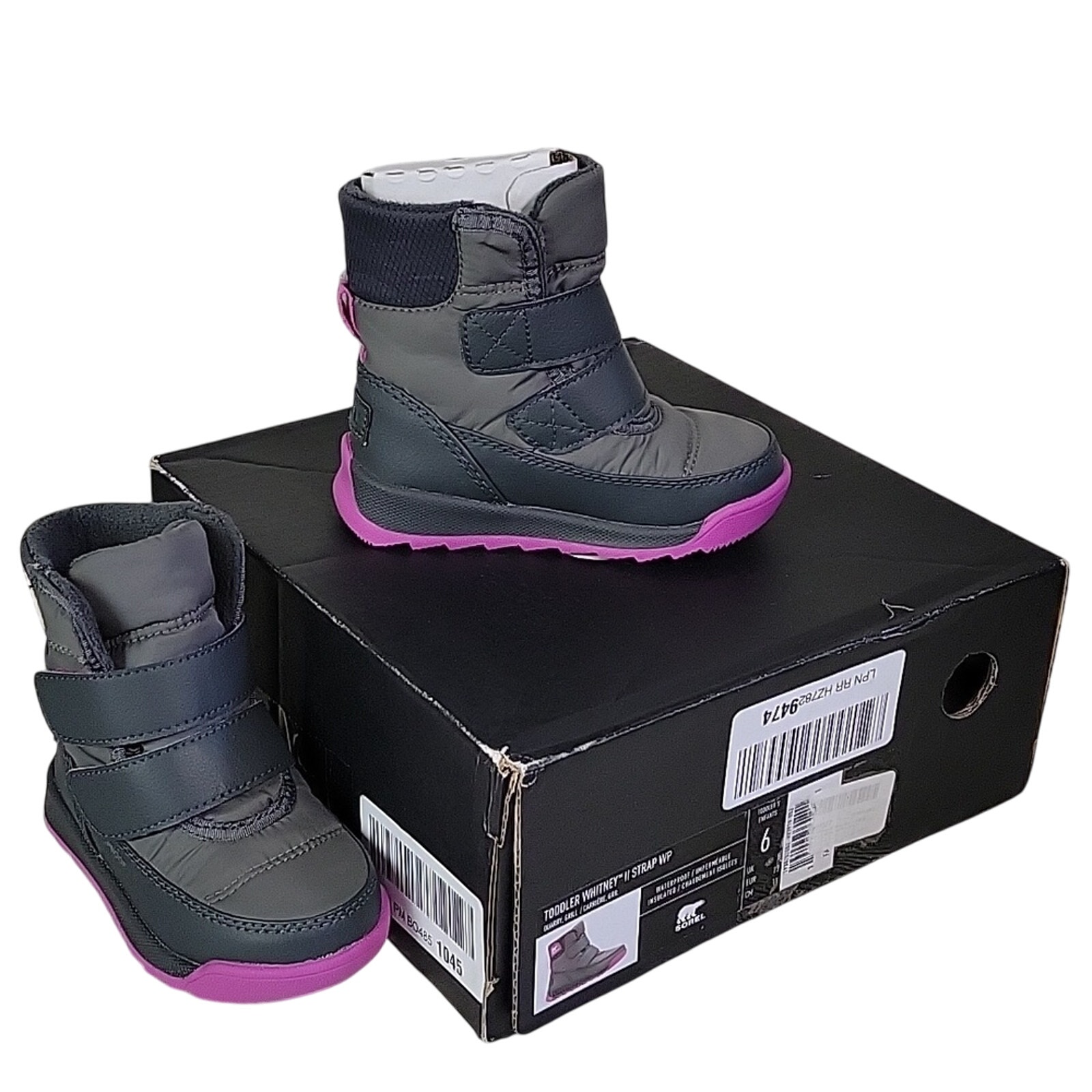Sorel Whitney 2 Strap Waterproof Winter Snow Boots Toddler Size 6 NEW