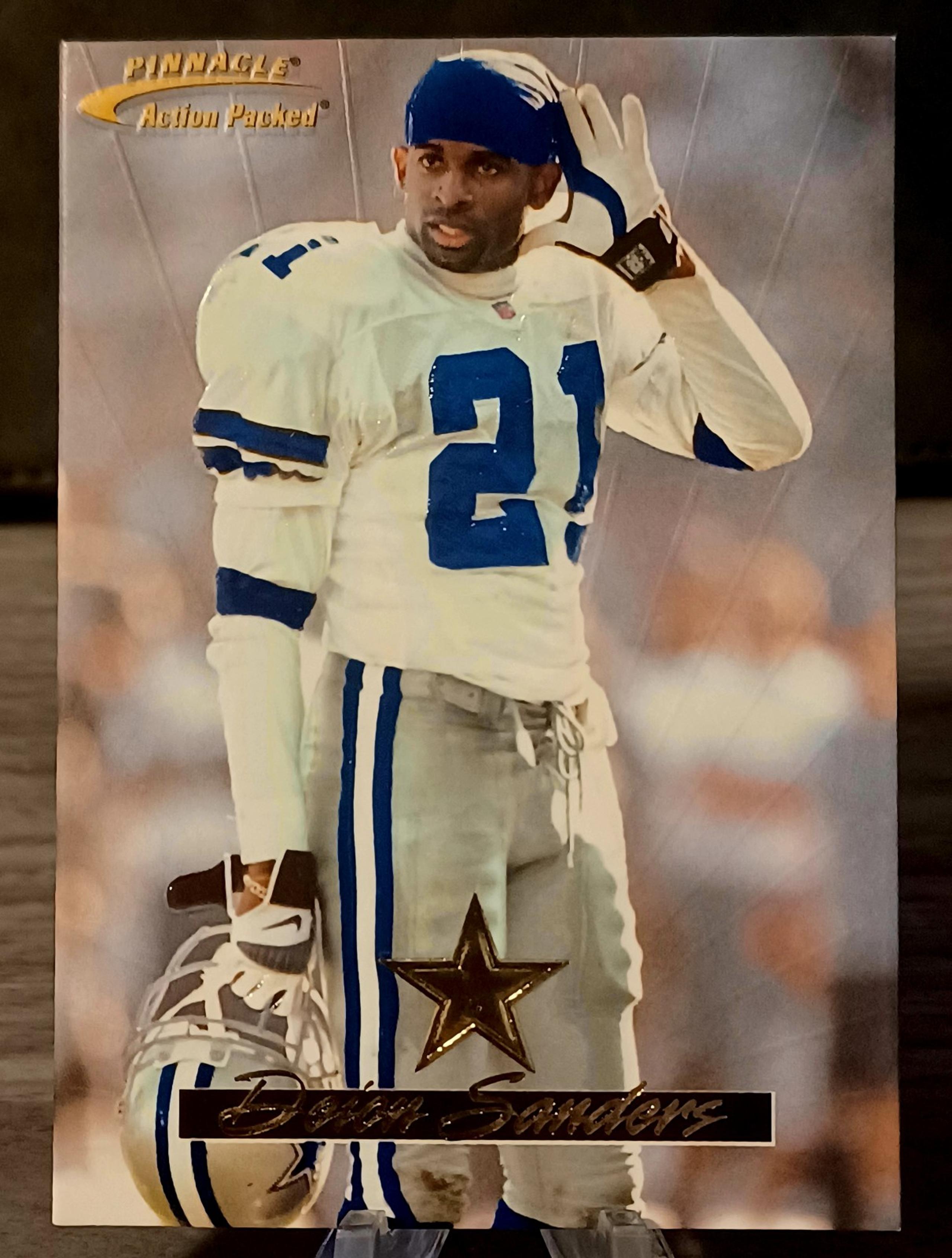 1996 Pinnacle Action Packed #32 Deion Sanders Dallas Cowboys HOF