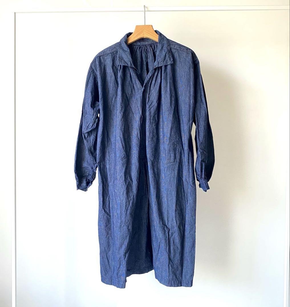 Vintage 30s 40s Braillon French Indigo Shirt
