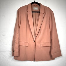 Everlane Dusty Pink Oversized Blazer Jacket Womens 8 Boyfriend Preppy Academia