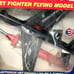 Vintage Stanzel Electro Jet F 2000 U.S. Jet Fighter Flying Model in Original Uno