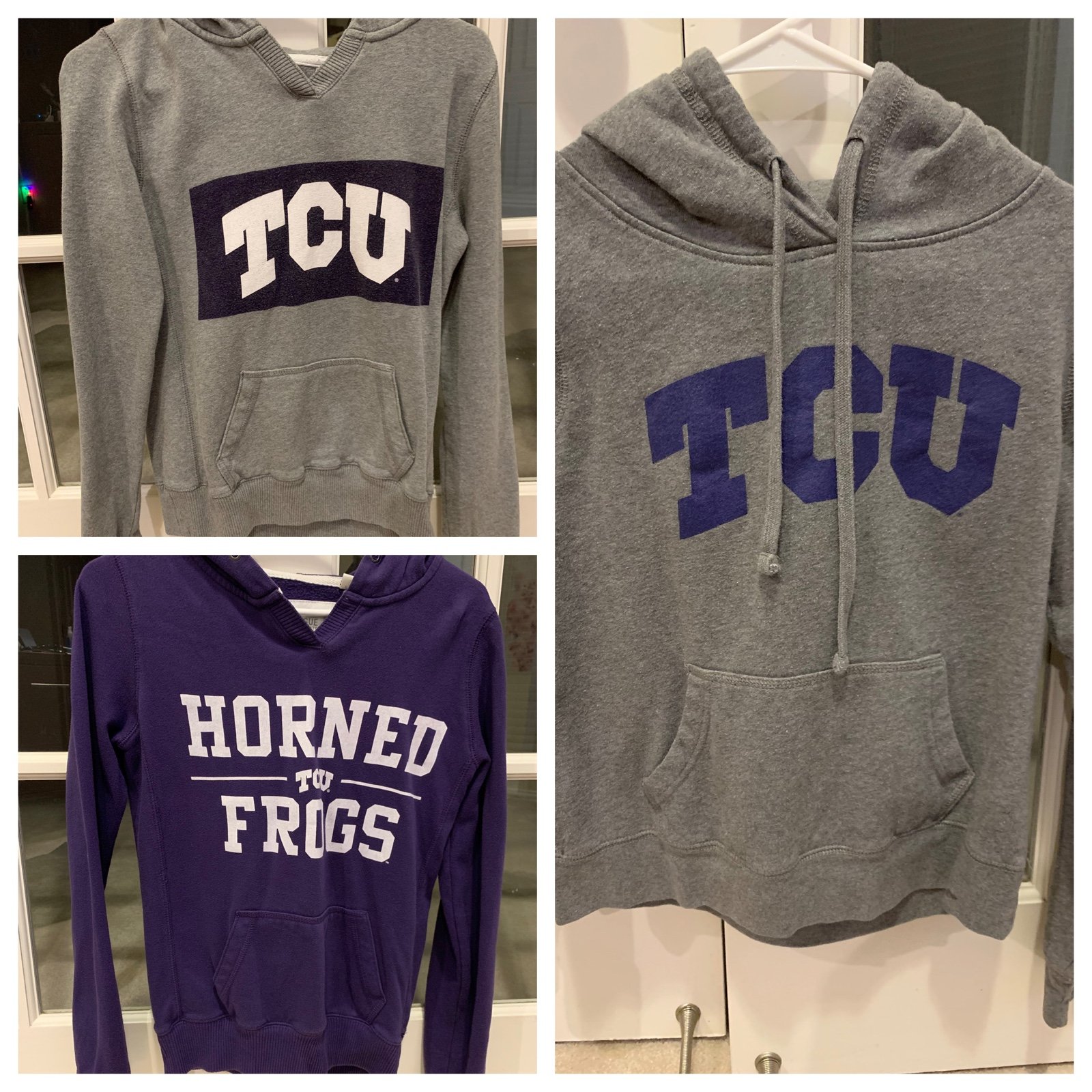 3 TCU Hoodies Women's Size Small
