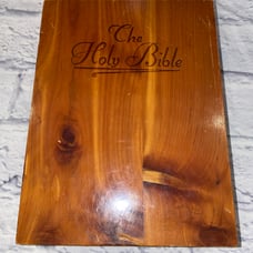 Memorial Edition Holy Bible in Cedar Box