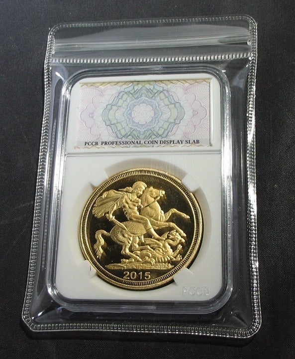 Cameo Proof British Sovereign Gold Coin Saint George Slaying the Dragon