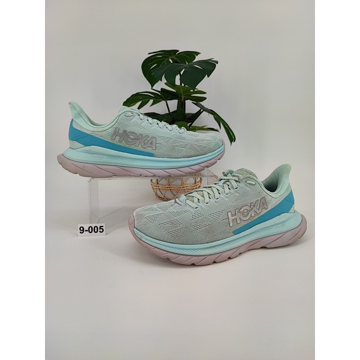 Hoka One One Women's Mach 4 Blue Running Training Shoes Sneakers Size 9.5B US