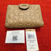 NWT coach medium compact wallet CM241