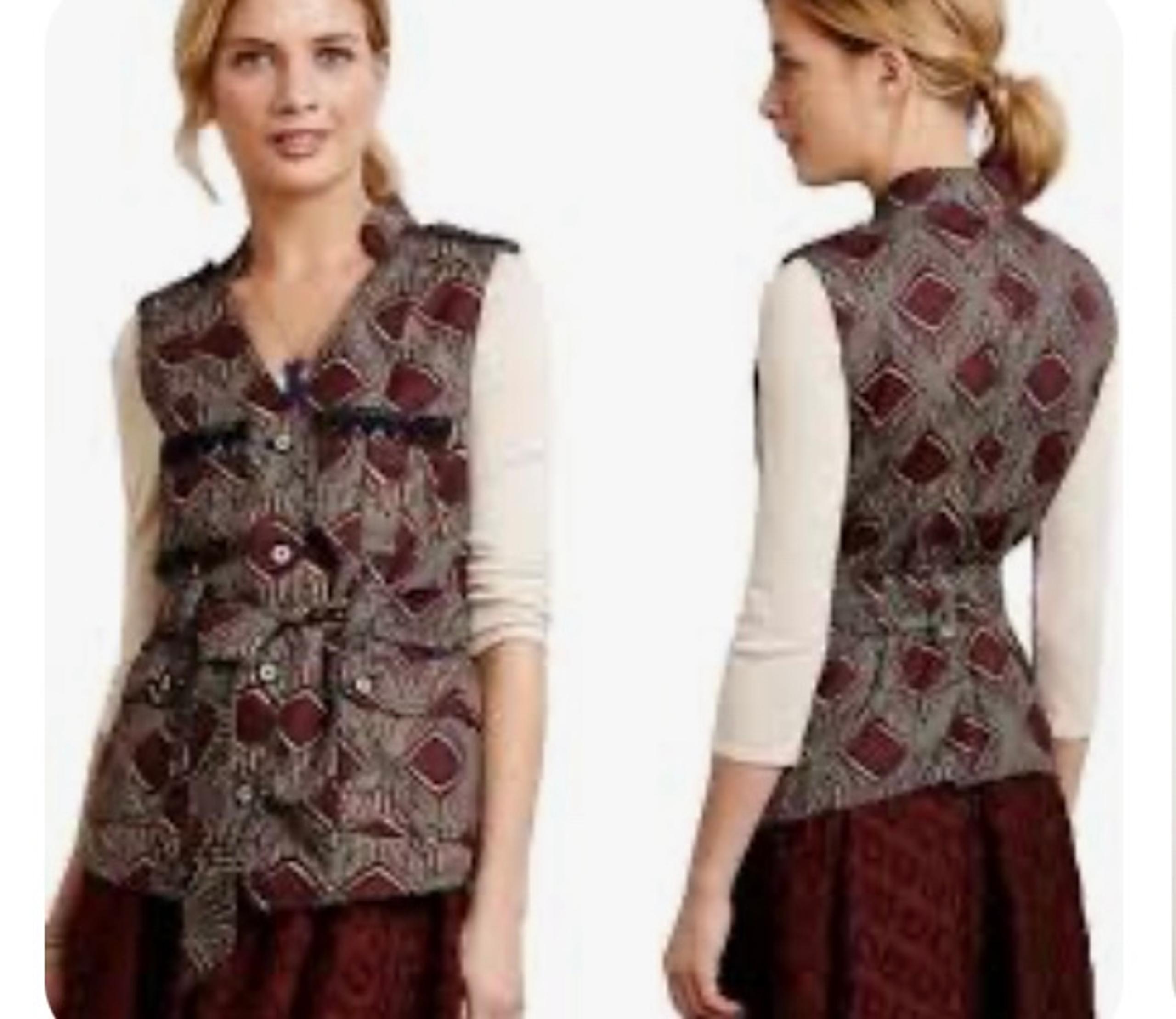 NWT Anthropologie Elevenses brand vest