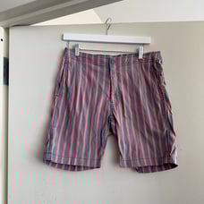 Onia Grey Striped Board Shorts
