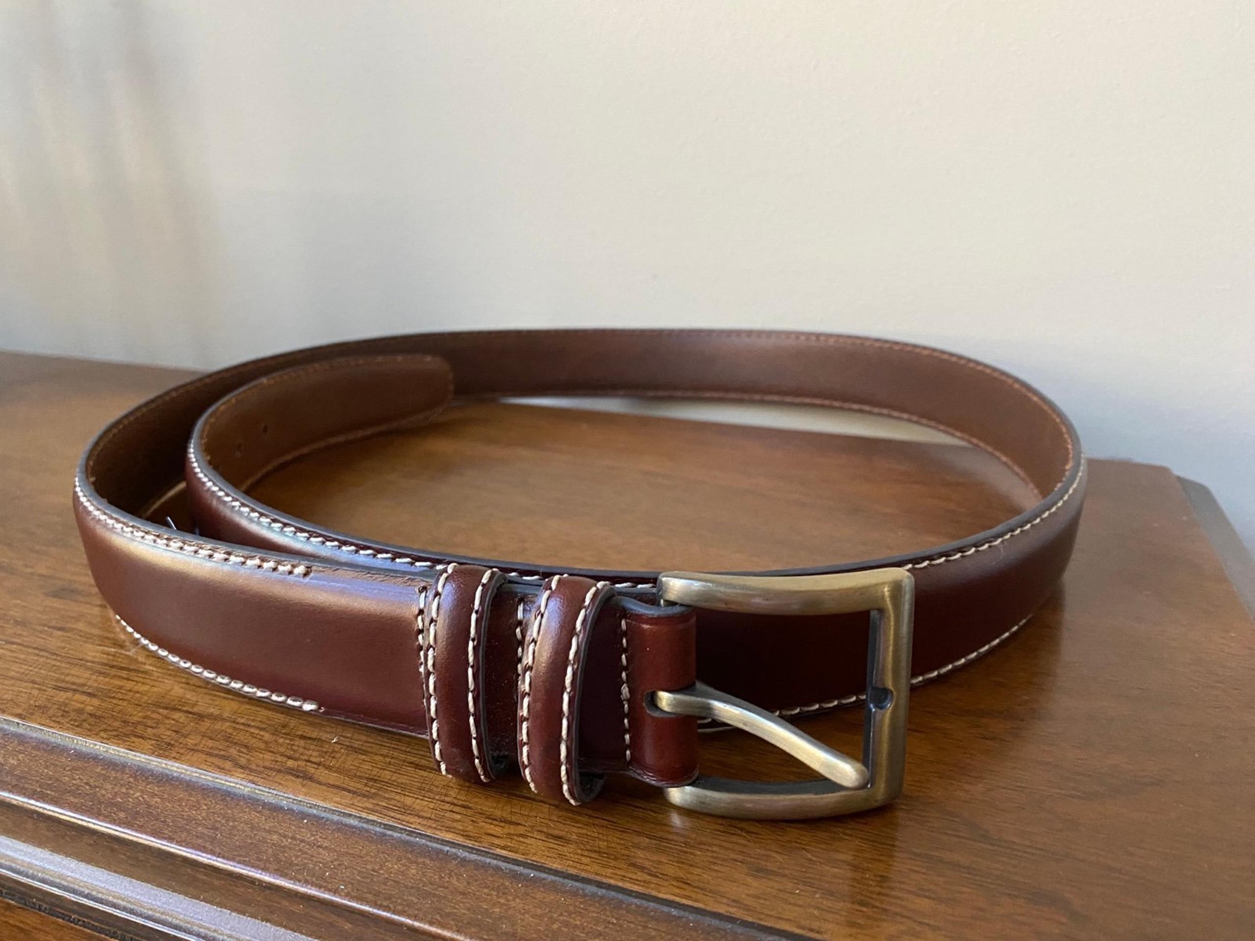 JoS. A Banks Leather Belt 44” Brown Orig. $65